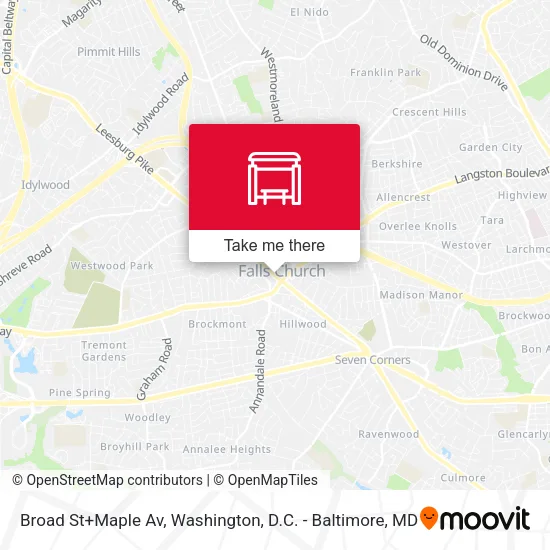 Mapa de Broad St+Maple Av