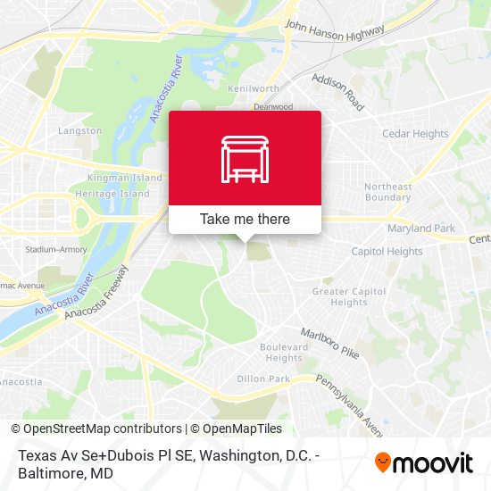 Mapa de Texas Av Se+Dubois Pl SE