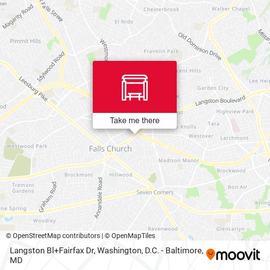 Mapa de Langston Bl+Fairfax Dr