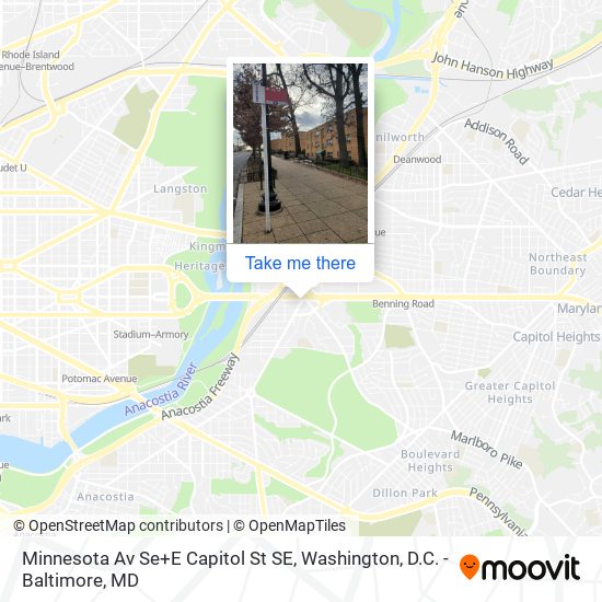 Mapa de Minnesota Av Se+E Capitol St SE