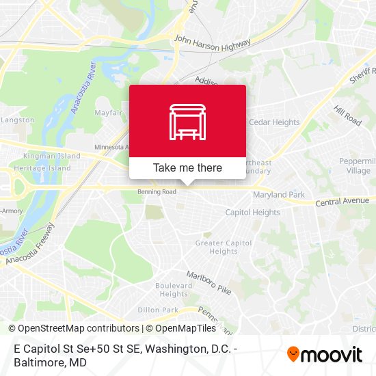 E Capitol St Se+50 St SE map