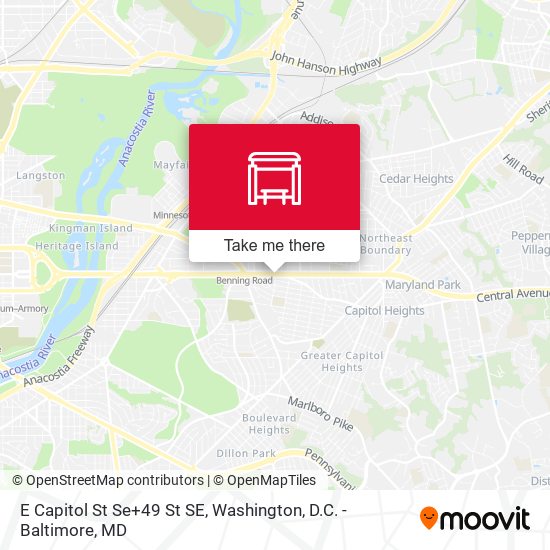 E Capitol St Se+49 St SE map