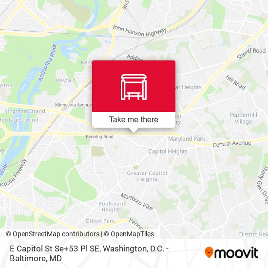 Mapa de E Capitol St Se+53 Pl SE