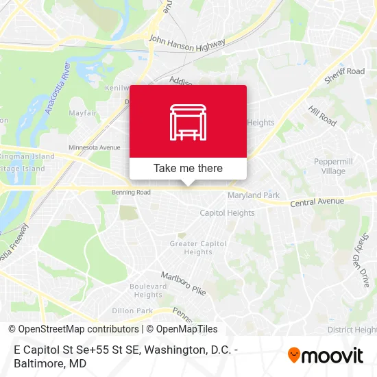 E Capitol St Se+55 St SE map