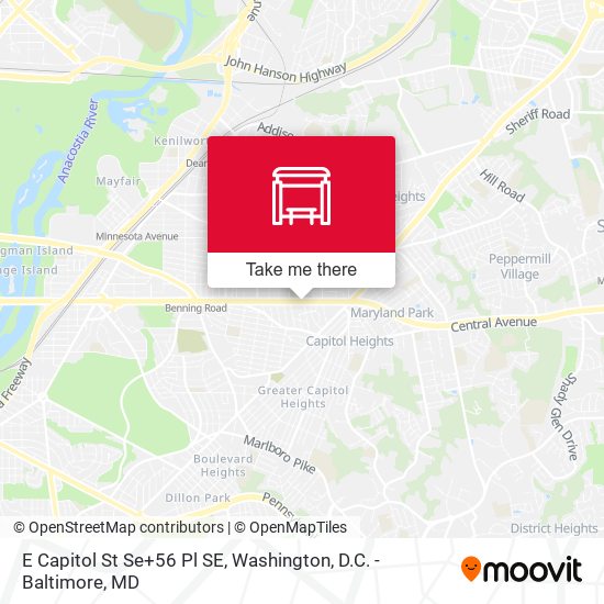 Mapa de E Capitol St Se+56 Pl SE