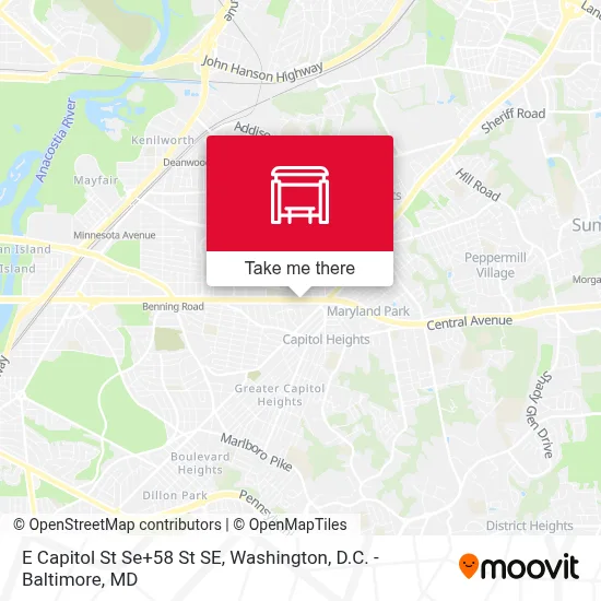 E Capitol St Se+58 St SE map