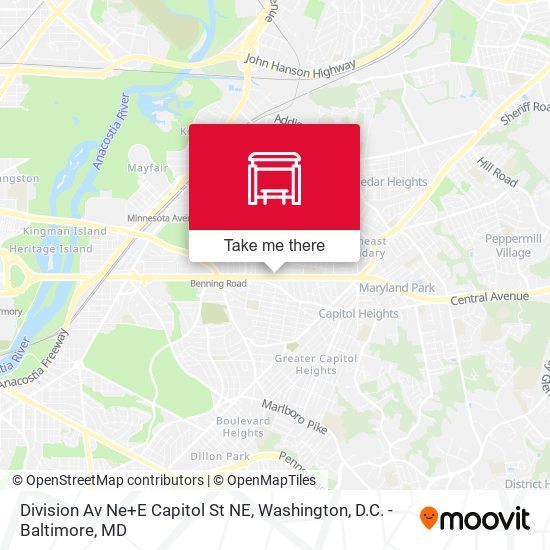 Division Av Ne+E Capitol St NE map