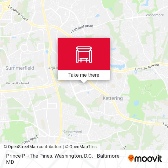Prince Pl+The Pines map