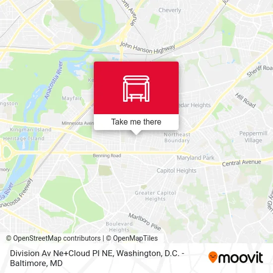 Division Av Ne+Cloud Pl NE map