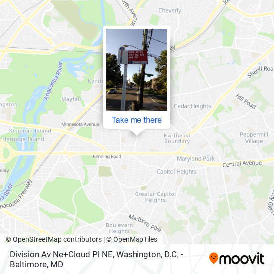 Division Av Ne+Cloud Pl NE map