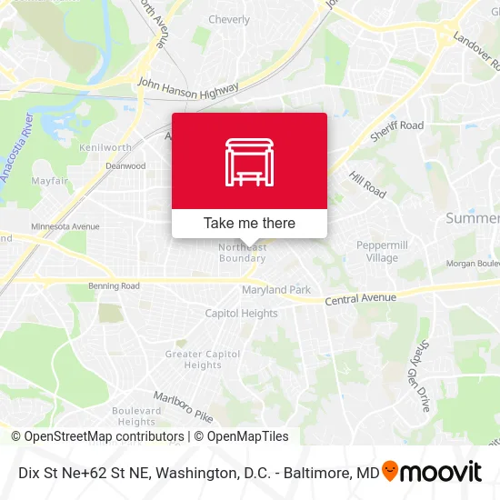 Dix St Ne+62 St NE map