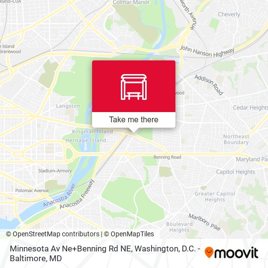 Minnesota Av Ne+Benning Rd NE map