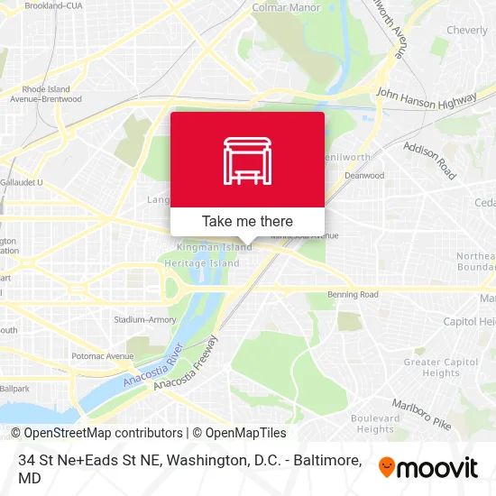 34 St Ne+Eads St NE map