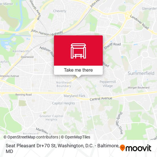 Seat Pleasant Dr+70 St map