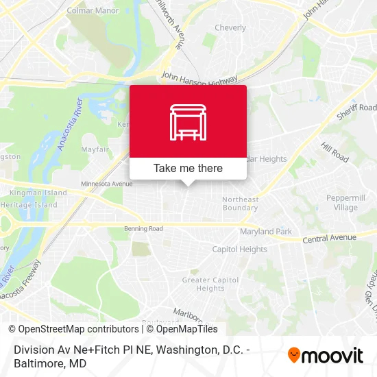 Division Av Ne+Fitch Pl NE map
