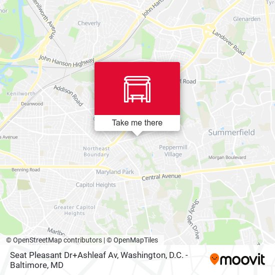 Seat Pleasant Dr+Ashleaf Av map