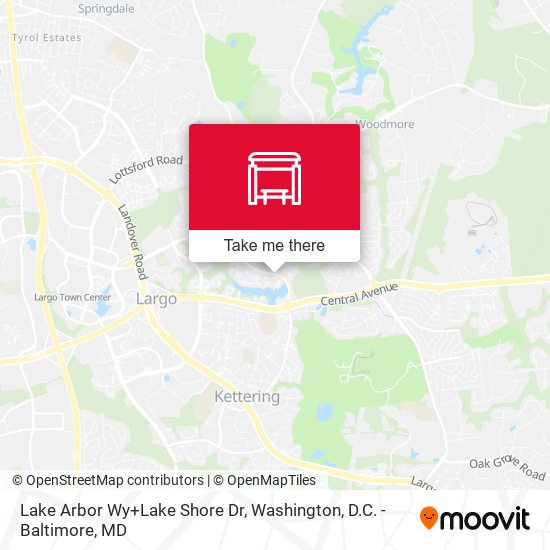 Lake Arbor Wy+Lake Shore Dr map