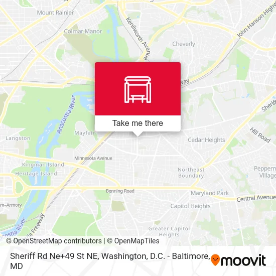 Sheriff Rd Ne+49 St NE map