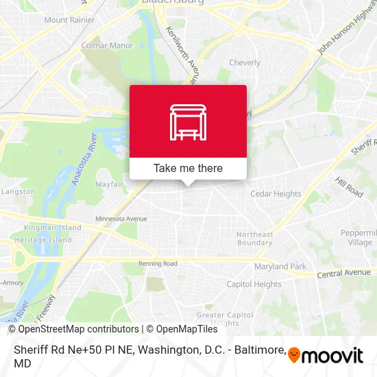 Sheriff Rd Ne+50 Pl NE map