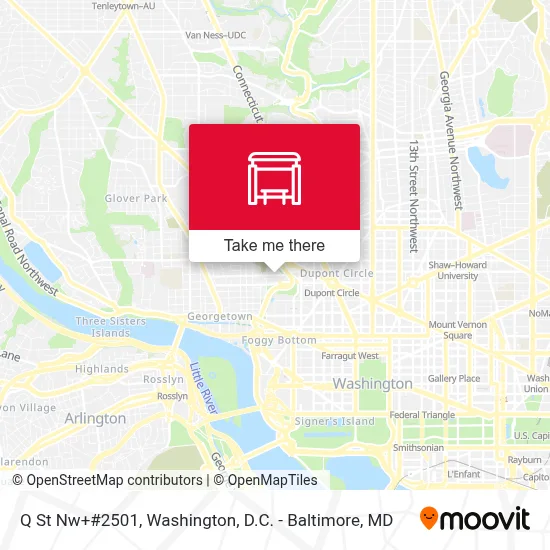 Q St Nw+#2501 map