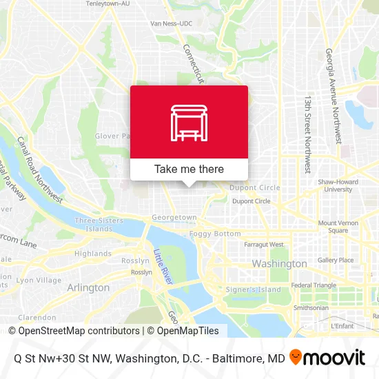 Q St Nw+30 St NW map