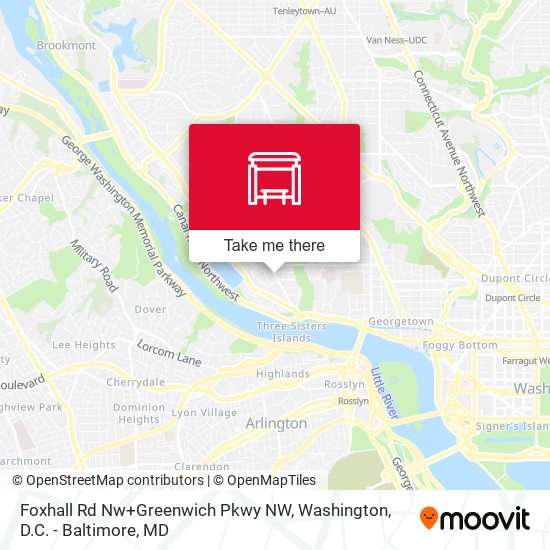 Foxhall Rd Nw+Greenwich Pkwy NW map