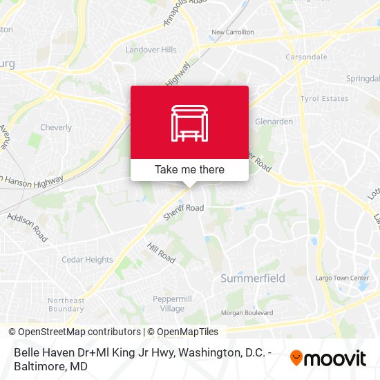 Mapa de Belle Haven Dr+Ml King Jr Hwy