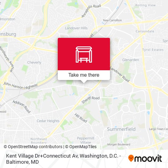Mapa de Kent Village Dr+Connecticut Av