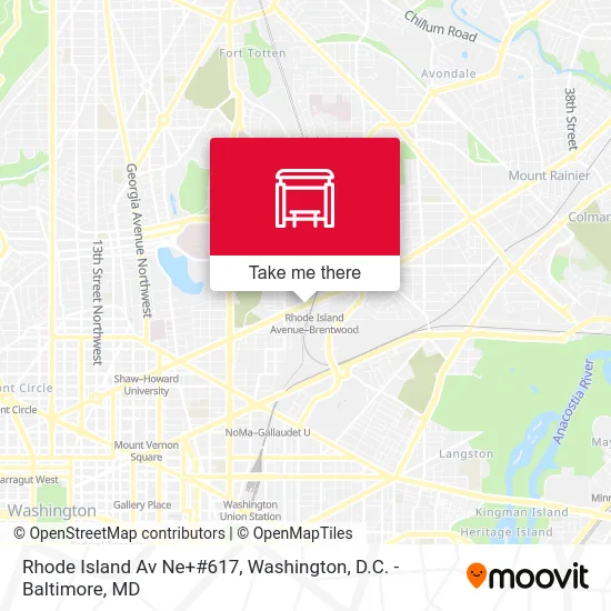 Rhode Island Av Ne+#617 map