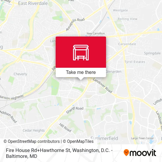 Fire House Rd+Hawthorne St map