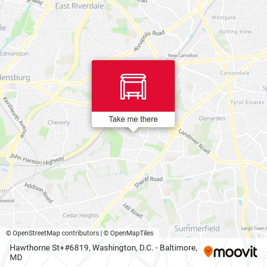 Hawthorne St+#6819 map