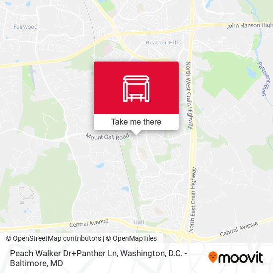 Mapa de Peach Walker Dr+Panther Ln