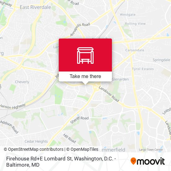 Mapa de Firehouse Rd+E Lombard St