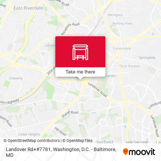 Landover Rd+#7781 map