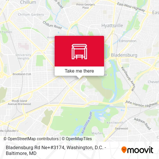 Mapa de Bladensburg Rd Ne+#3174