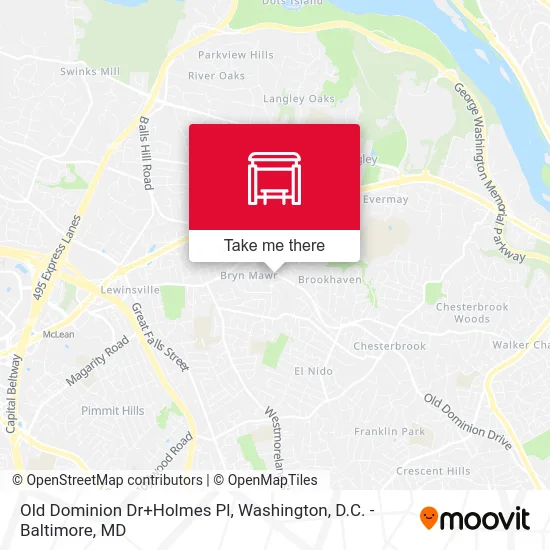 Old Dominion Dr+Holmes Pl map
