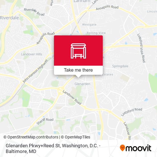 Glenarden Pkwy+Reed St map