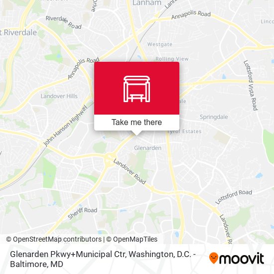 Mapa de Glenarden Pkwy+Municipal Ctr