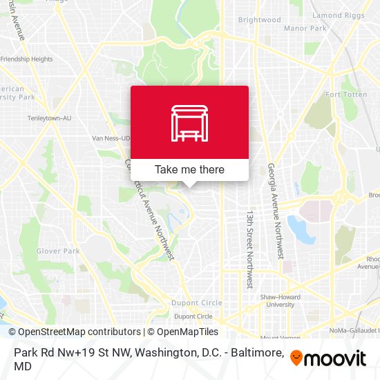 Mapa de Park Rd Nw+19 St NW
