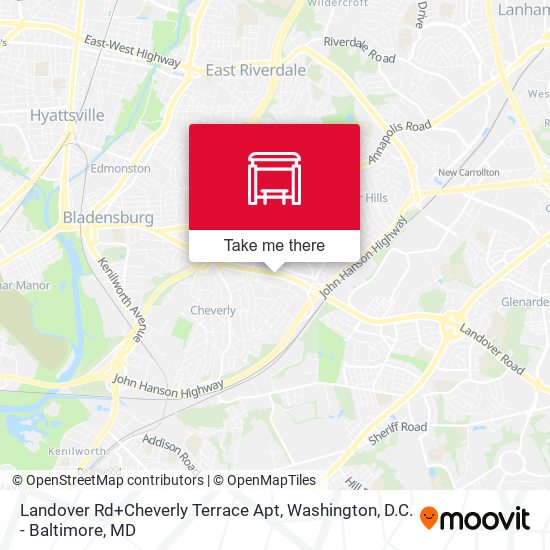 Landover Rd+Cheverly Terrace Apt map