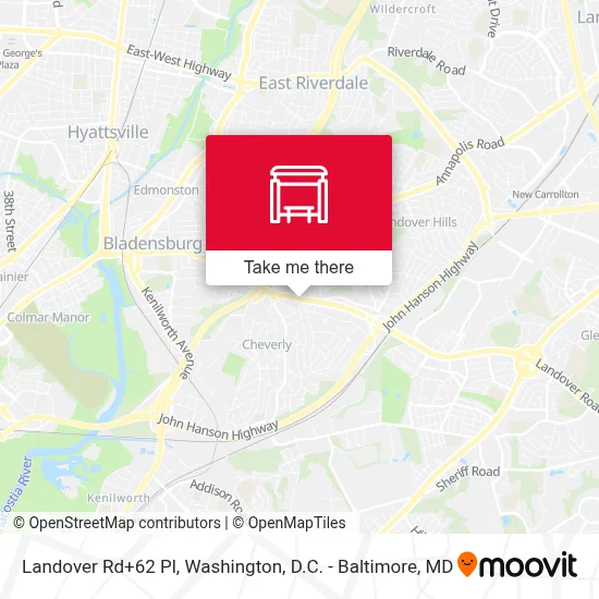 Landover Rd+62 Pl map