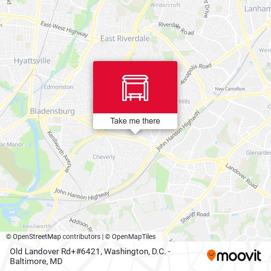 Old Landover Rd+#6421 map