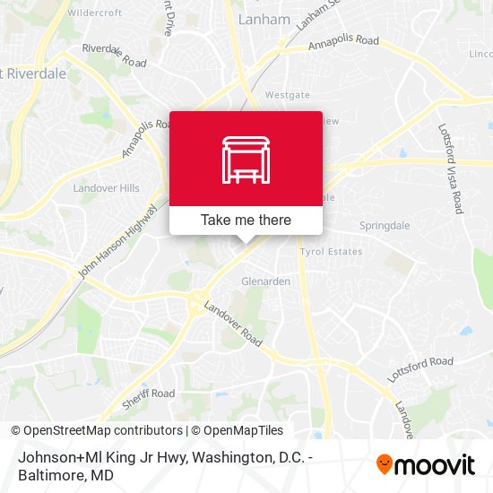Mapa de Johnson+Ml King Jr Hwy