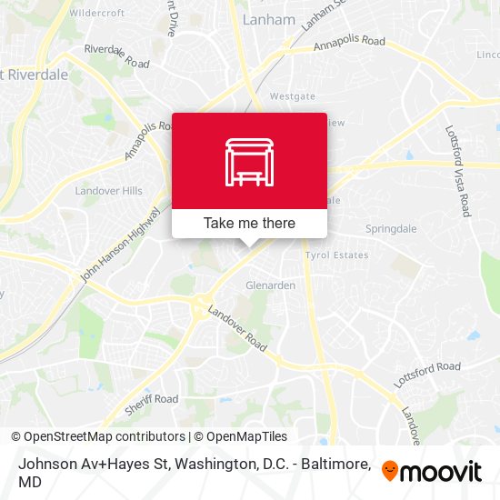 Mapa de Johnson Av+Hayes St