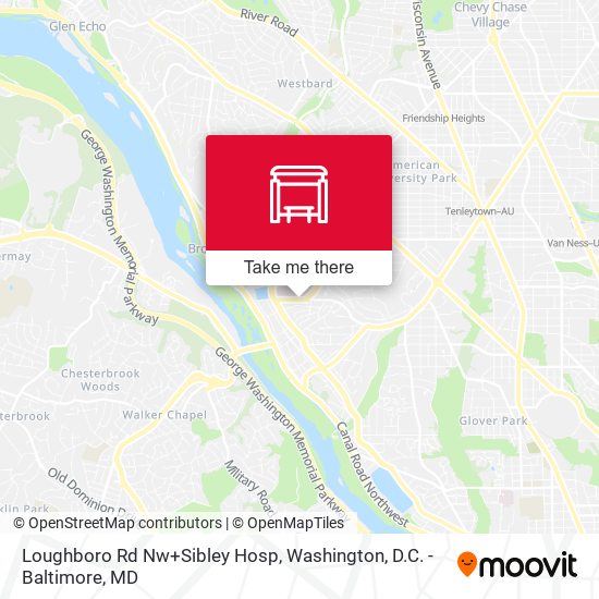 Mapa de Loughboro Rd Nw+Sibley Hosp