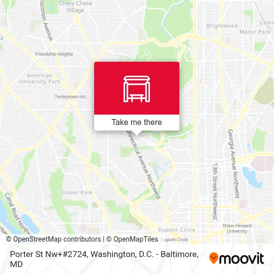Porter St Nw+#2724 map