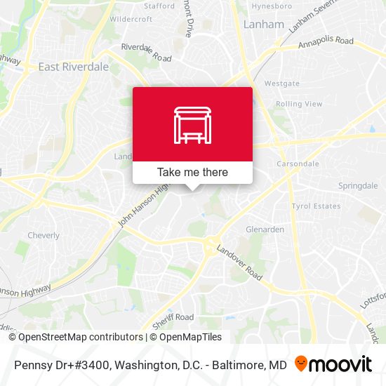 Mapa de Pennsy Dr+#3400
