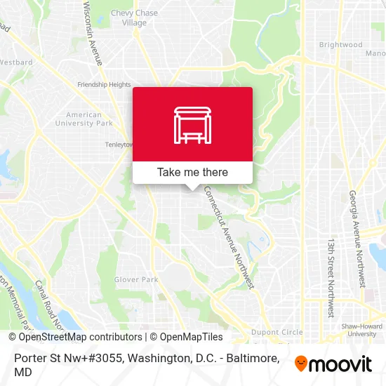 Porter St Nw+#3055 map