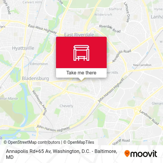 Annapolis Rd+65 Av map