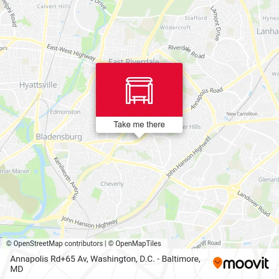 Annapolis Rd+65 Av map